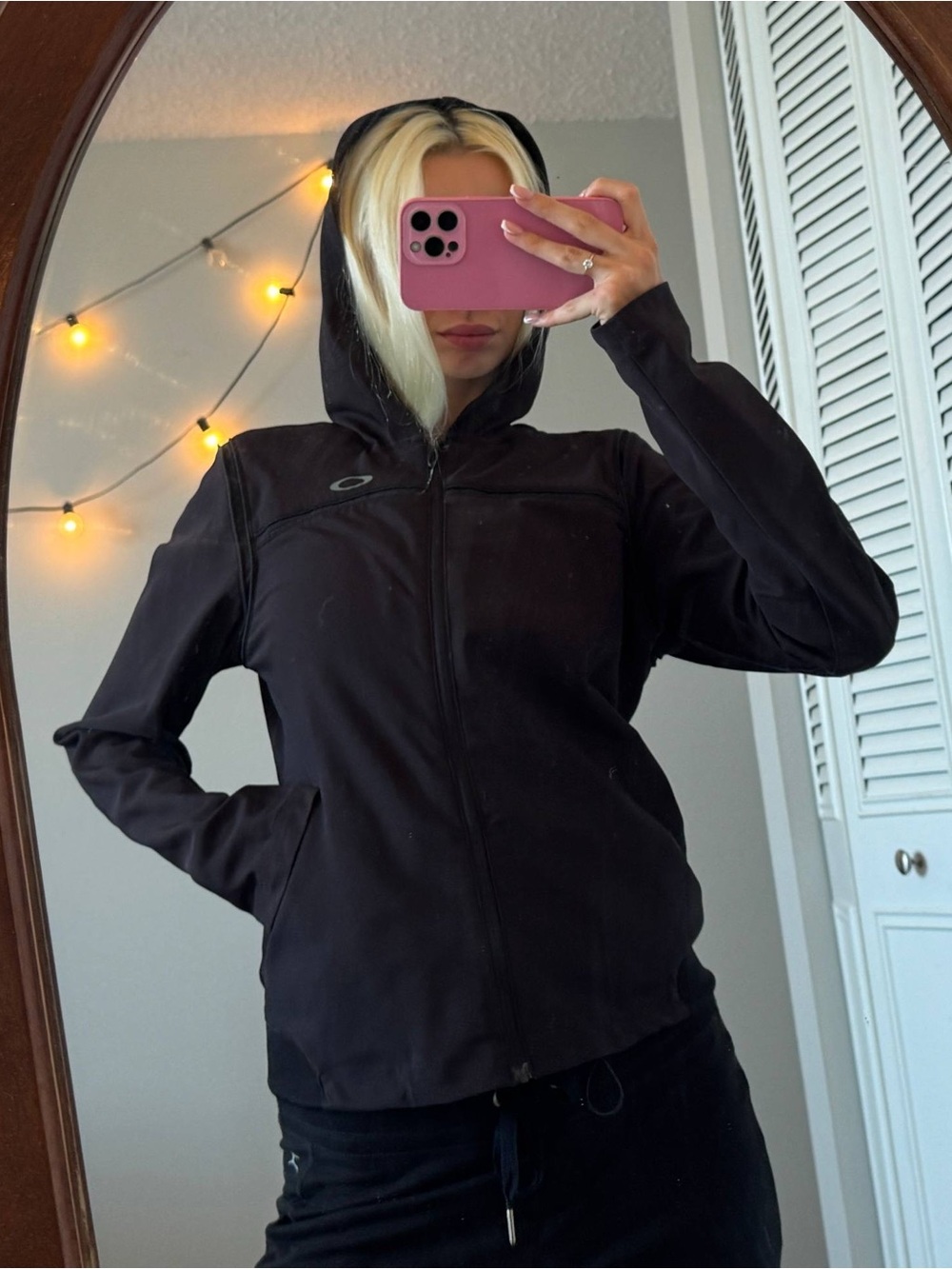 Oakley Women's Black Hooded Softshell Utility Jacket